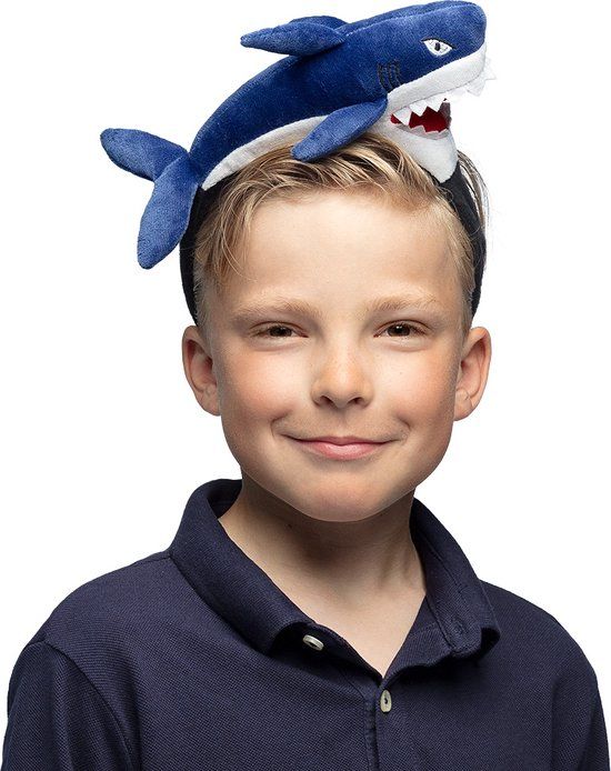 Boland Diadeem Haai - Unisex - Grappig & Fout Verkleedhoofddeksel