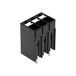 WAGO Borne pour circuits imprimés 1.50 mm² Nombre de pôles 3 noir 1 pc(s)