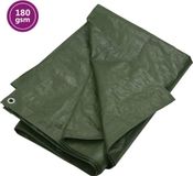 vidaXL Dekzeil - 8x8 m - Groen