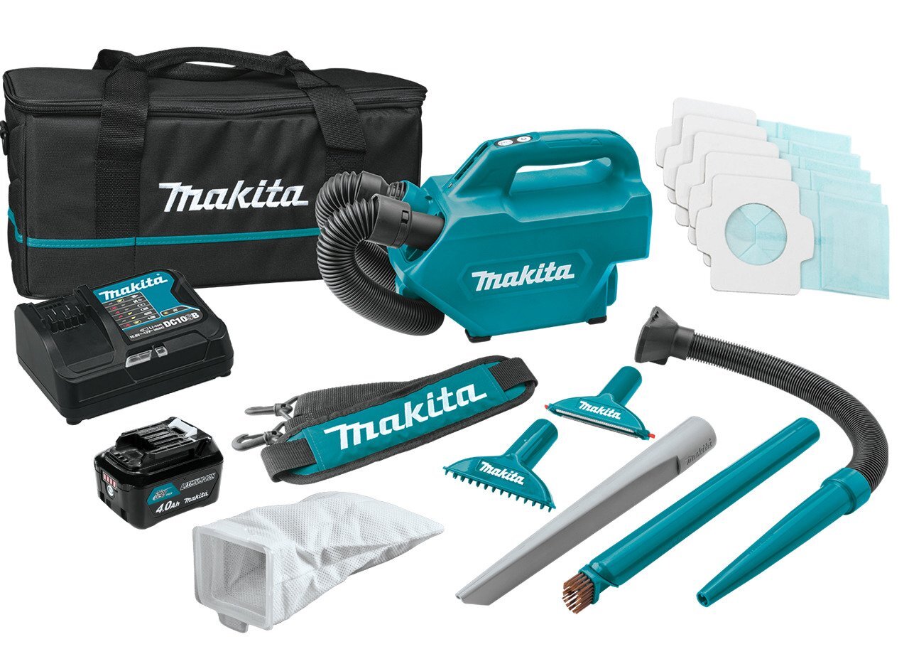 Makita CL121DSM 12V Li-Ion Accu stofzuiger set (1x 4,0Ah) - 1300l/min - 0,5L