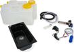 230V Set technique pour lavabo de camping, kit de construction pour lavabo, évier, 325x176x100mm, noir