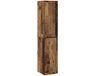 vidaXL Wandgemonteerde Badkamerkast Oud hout 33 x 34,5 x 160 cm