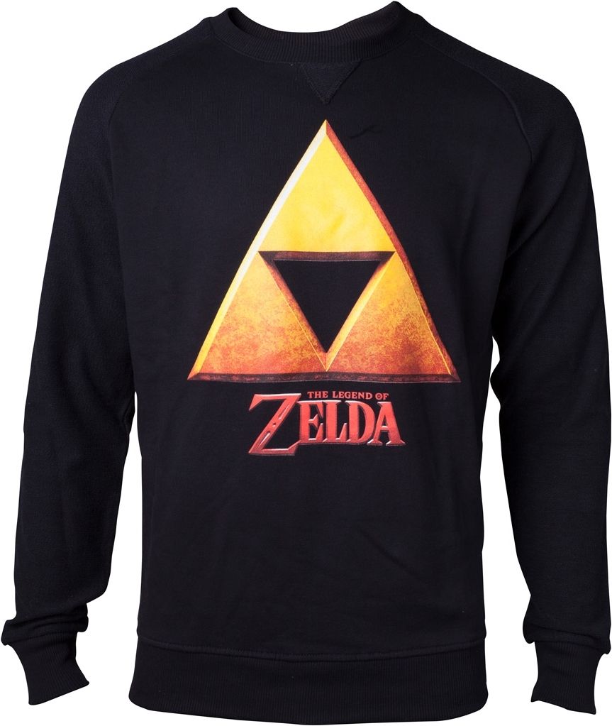 Difuzed Zelda - Gold Triforce Crest Men's Sweater - S