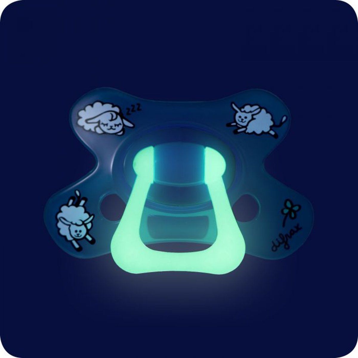 Difrax Fopspeen Dental Nacht 6+ - Glow in the Dark