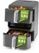 GOURMETmaxx FryUp dubbele kamer heteluchtfriteuse MultiSize - 10 l