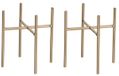 Mica Decorations pied de plante Ascot - 2x - or - H12 x L10 cm