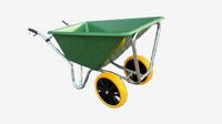 MM Kruiwagen 160 Liter Poly Met Verzinkt Onderstel En Anti-Lek Band