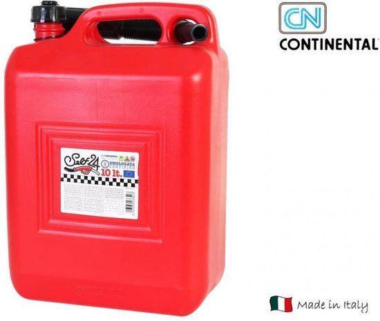 Continental Jerrycan Benzine 10 Liter Rood