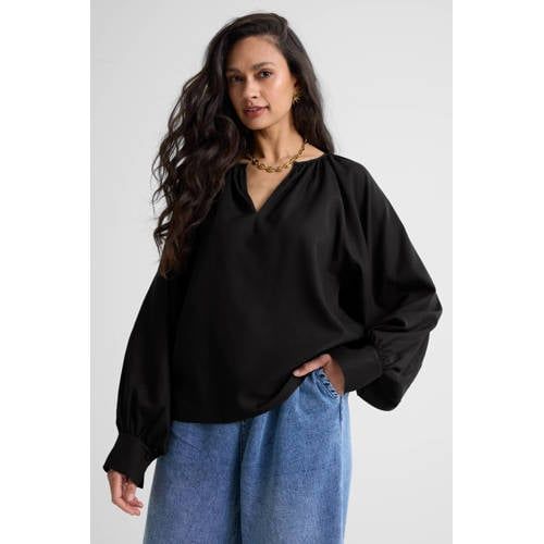 Ruby Linnen Blouse Zwart