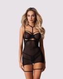 Obsessive OBS Chemise L/XL Zwart