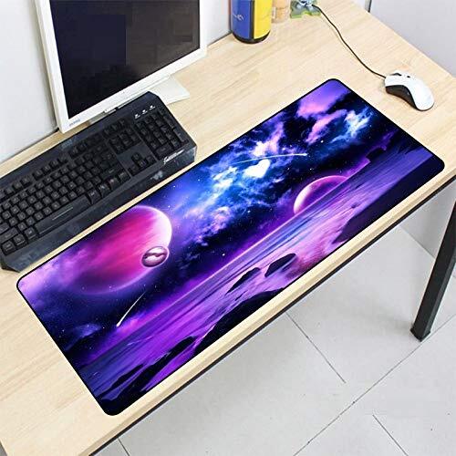 DHSBD Paars Landschap Print Muismat Grote Xxl Gaming Muismat Rubber