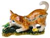 Boîte à friandises pour chat avec figurine de papillon pour bijoux