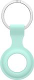 By Qubix Qubix - AirTag case - draagbare silicone beschermhoes voor Apple AirTags, met sleutelhanger - turquoise