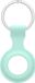 By Qubix Qubix - AirTag case - draagbare silicone beschermhoes voor Apple AirTags, met sleutelhanger - turquoise