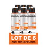 L'Oréal Men Expert Hydra Energetic Extreme Sport Anti-transpirant Deodorant Spray, 6 x 150 ml