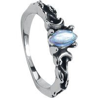 etNox Ring - Mondphase - voor Vrouwen - zilverkleurig