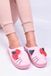 Permani Pantoufles femme Rose avec nœud - Taille 40/41