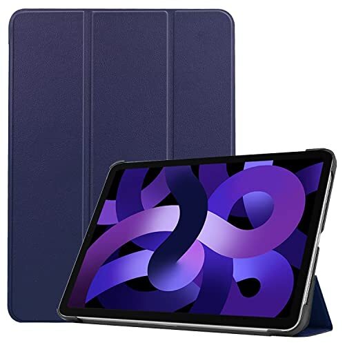 RanTuo Tablet hoesje voor Samsung Galaxy Tab A8 10.5 2021, PU huid, licht en dun, waterdicht, stofdicht, anti-val beschermhoes voor Samsung Galaxy Tab A8 10.5 2021. (marineblauw)