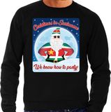 Bellatio Decorations Shoppartners Bv Foute Kersttrui / sweater - Christmas in Suriname we know how to party - zwart voor heren - kerstkleding / kerst outfit XL