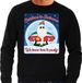 Bellatio Decorations Shoppartners Bv Foute Kersttrui / sweater - Christmas in Suriname we know how to party - zwart voor heren - kerstkleding / kerst outfit XL