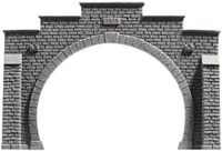 NOCH 58042 PROFI plus H0 Tunnelportaal 2-sporig Hardschuim model, Ongeverfd