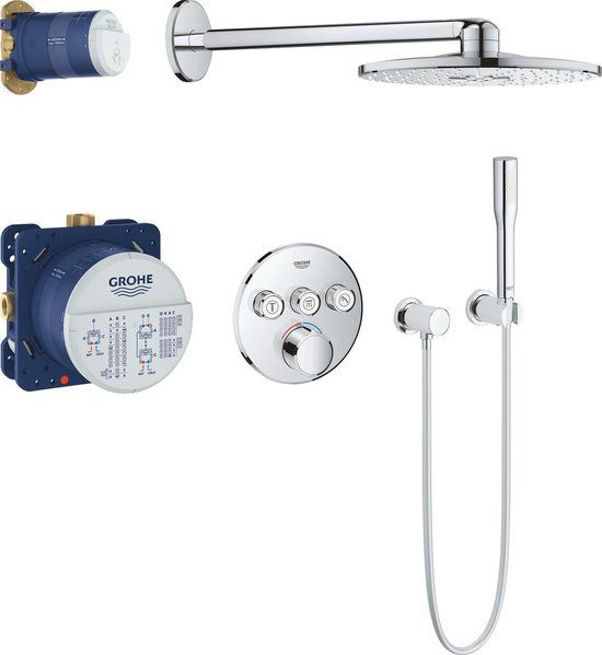 GROHE Grohtherm SmartControl Inbouw Regendouche Set - Ø 31 cm - Chroom