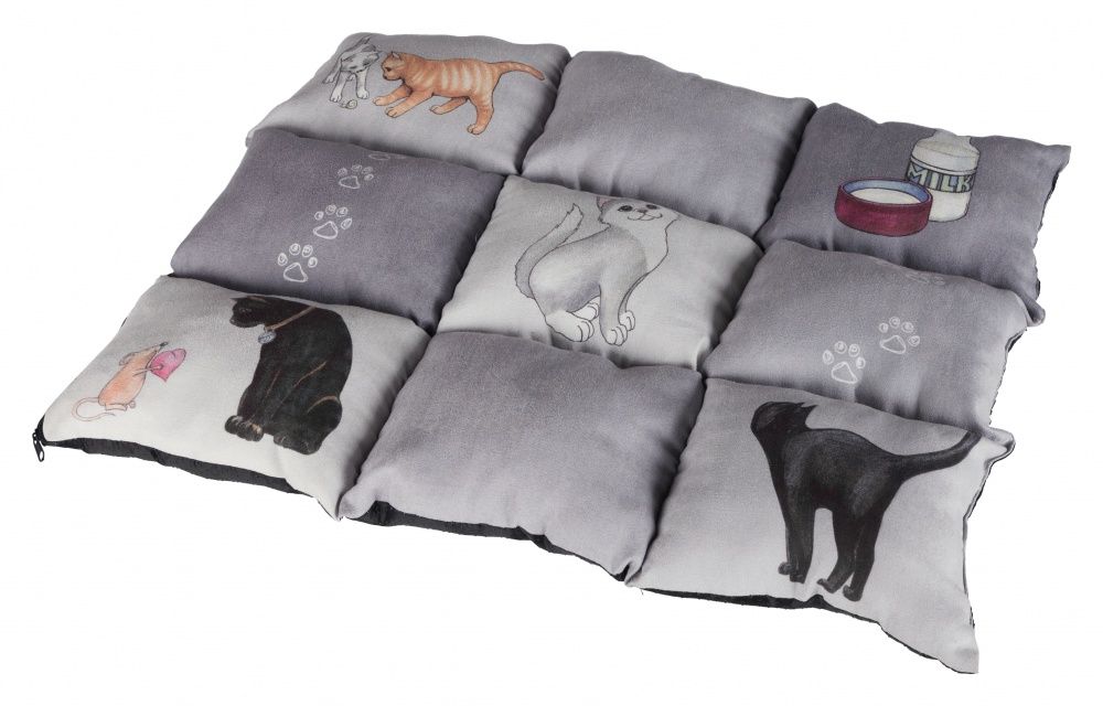 TRIXIE 37074 Deken Patchwork - grijs