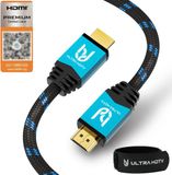 Ultra HDTV 4K HDMI Kabel | 1 meter | Zwart/Blauw | HDMI 2.0b