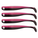 Zanderbait 4 stuks kunstaas 16 cm zwart Pinki kunstaas kunstaas snoekbaars zacht rubber