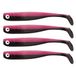 Zanderbait 4 stuks kunstaas 16 cm zwart Pinki kunstaas kunstaas snoekbaars zacht rubber