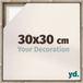 yd, Cadre 30x30 cm Chêne Sonoma - Cadre pour toile - MDF Lyon