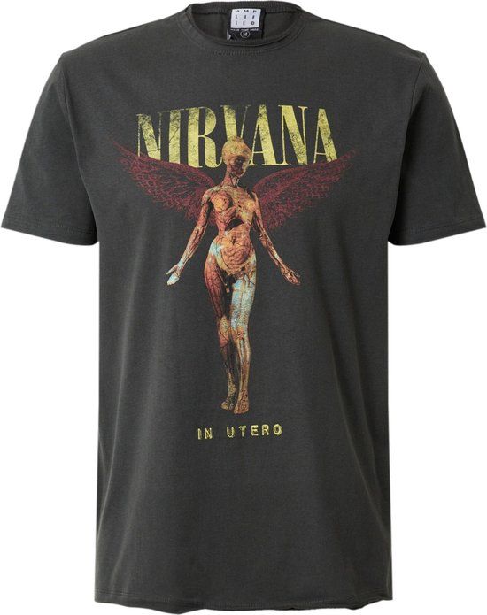 Nirvana Amplified Collection - In Utero Heren T-shirt - houtskool - M