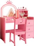 Happiq Princess Table de toilette pour enfants - Rose