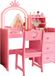 Happiq Princess Table de toilette pour enfants - Rose
