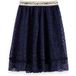 Scotch & Soda Fille Jupe mi-longue fantaisie en lurex Manteau d'officier