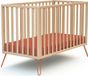 JURABABY Lit enfant ONLY en bois Hêtre et Terre cuite 60 x 120 cm
