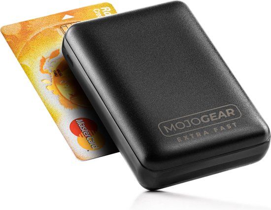MOJOGEAR Mini Extra Fast 10.000 mAh Powerbank - 18W - Zwart