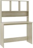 vidaXL Bureau met schappen 110x45x157cm bewerkt hout sonoma eikenkleur
