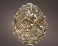 Lumineo Micro Led Dennenappel glas Ø17cm