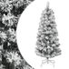vidaXL Sapin de Noël artificiel avec charnières et neige 150 cm