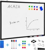 ACAZA Whiteboard - Magnetisch - 70 x 100 cm - Magneetbord - Weekplanner