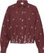 ICHI IHEBRILL SH Dames Chemise Manches Longues Madder Brown Coton Taille 34