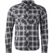 GMS-Moto Jaguar Neo, chemise/veste textile, Noir/Blanc, 3XL