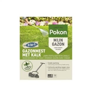 Pokon Gazonmest met kalk - (15 m², 1 kilo - 8711969026476
