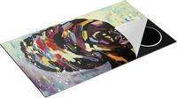 Chefcare Inductie Beschermer Getekende Afrikaanse Vrouw - Abstract - 89,6x51,6 cm - Multicolor