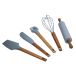 San Ignacio set de cuisine en silicone et bois d'acacia