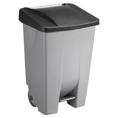 Sunware 02700312 Afvalcontainer - Zwart/Grijs - 49x41.5x73.5cm