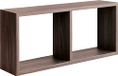 Homemania Morgana Wandrek voor woonkamer, slaapkamer, kantoor, MDF, wengé 70 x 30 x 15,5 cm