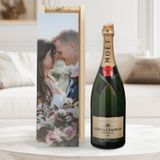 YourSurprise Moët & Chandon Champagne in bedrukte kist - Magnum (1500ml)