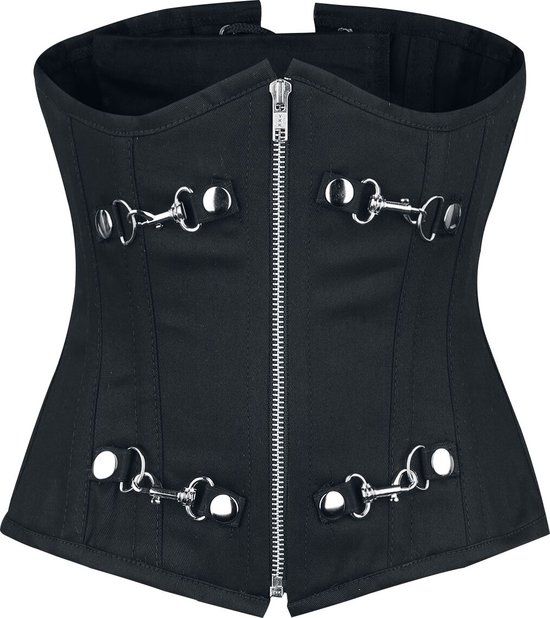 Burleska Alternate Dames Onderborstkorset - Zwart - L